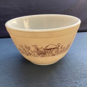 Vintage Pyrex Forest Fancies Mushroom Mixing Bowl